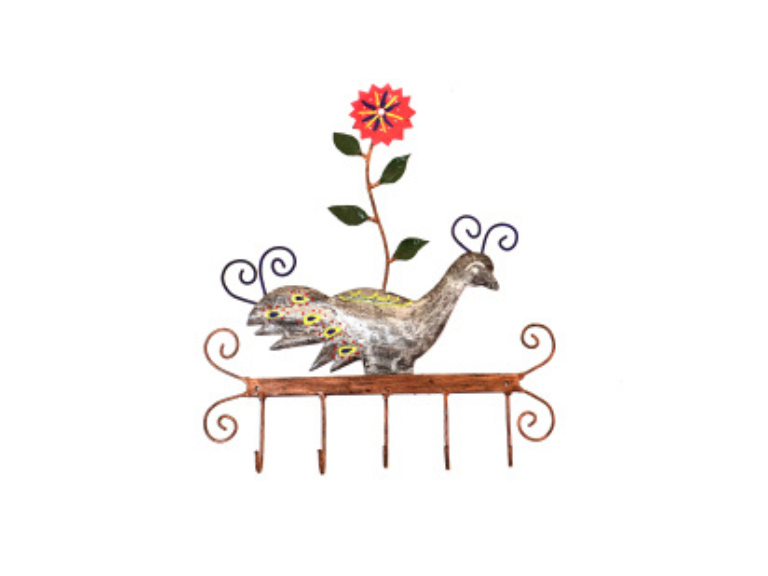 Wrought Iron Decorative Bird Cloth Hanger