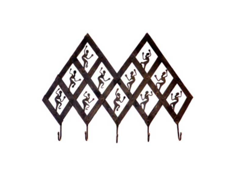 Wrought Iron Tribal Cloth Hanger