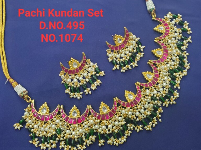 Pachi kundan set