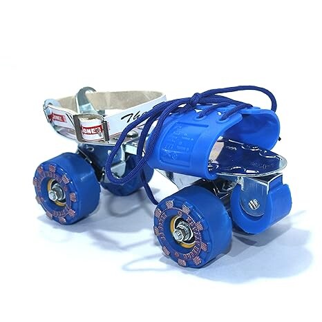 JJ JONEX Super Attack with Brake Adjustable Quad Roller Skates Suitable for Age Group 6-15 Years Old (MYC)