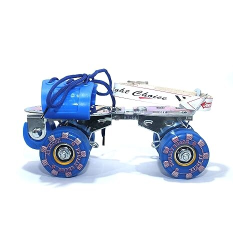 JJ JONEX Super Attack with Brake Adjustable Quad Roller Skates Suitable for Age Group 6-15 Years Old (MYC)