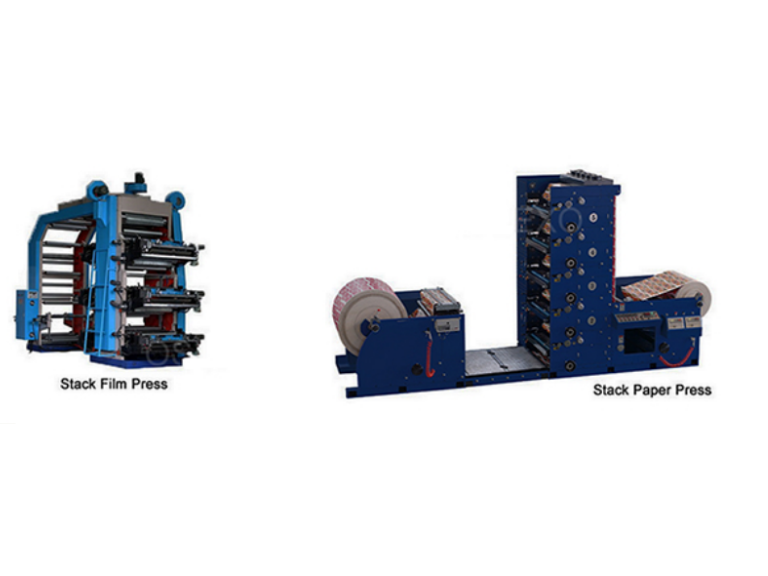 Stack Flexo Film & Paper Printing Press 