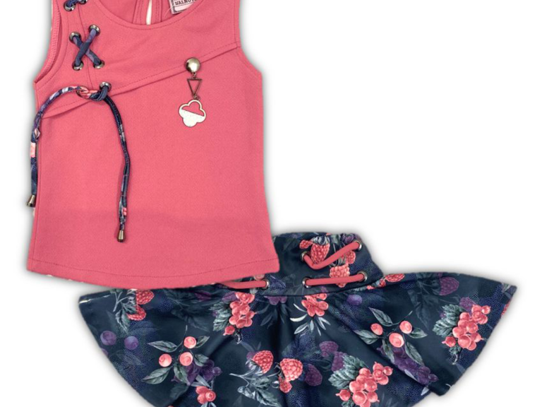 Girls Top And Skirt Set