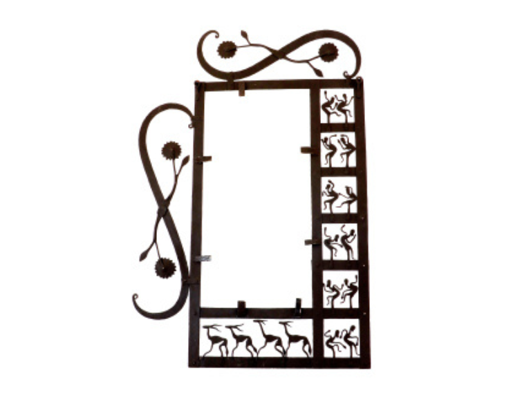 Wrought Iron Tribal Dance Photo Frame