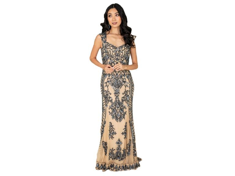 Sweep Sequined Gown