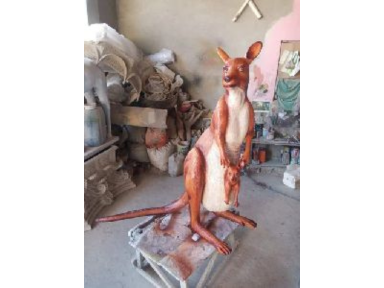 Fiberglass Kangaroo Statue