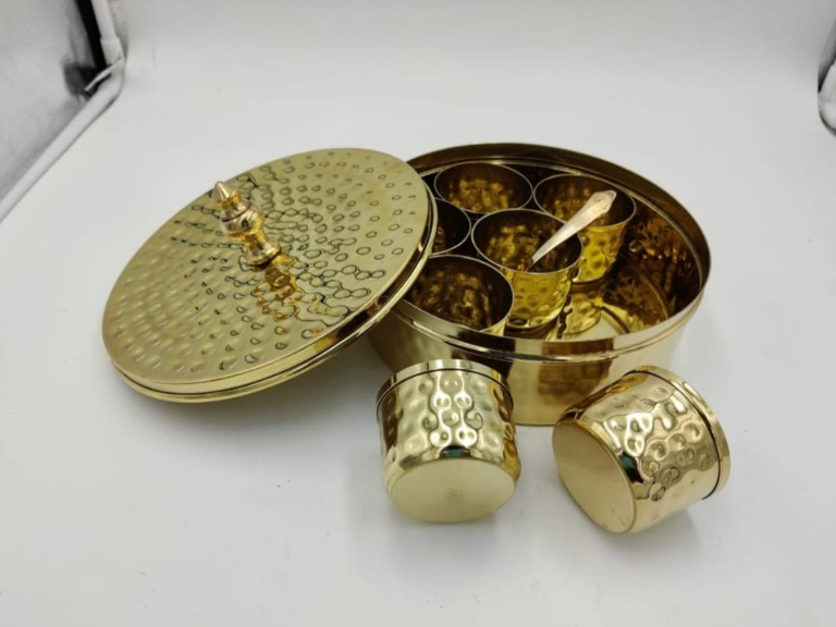 Brass spice box